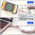 Coiled USB C to Lightning Cable 4 in 1, PD 60W Fast Charging & Data Sync,6FT Multi Charging Cable for Apple CarPlay & Android Auto,USB/USB C to US...
