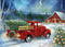 RUIHA Christmas Diamond Painting Kits,Winter Diamond Art Kit for Adults,Red Truck 5D Paint with Diamond Full Drill for Parents-Children Interrctio...