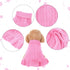 Small Dog Sweater Pet Christmas Sweater Dress for Dogs Cat Pet for Winter Christmas Holiday Breathable Ruffle Hem Design (Pink, Large)...