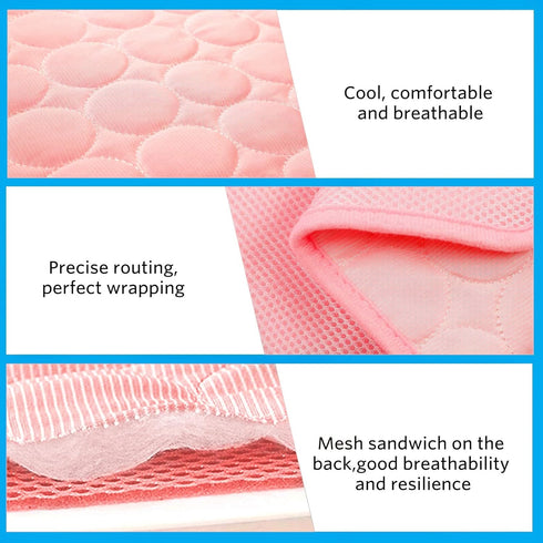 Dog Cooling Mat, Pet Cooling Mat for Dogs Cooling Blanket for Dogs Dog Cooling Pad for Kennels, Crates, Cars, Indoor & Outdoor Ice Silk Cooling Ma...