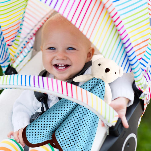 The Safer Baby Lovey | Breathable & Soft Security Blanket | Soft Blanket with Holes for Easy Breathing | Gender Neutral Snuggle Toy | Baby Gift fo...