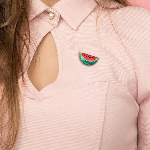 VALICLUD 10pcs Stylish Watermelon Pin Retro Watermelon Jewelry Alloy Watermelon Pin Brooch Fashion Watermelon Shaped Brooch...
