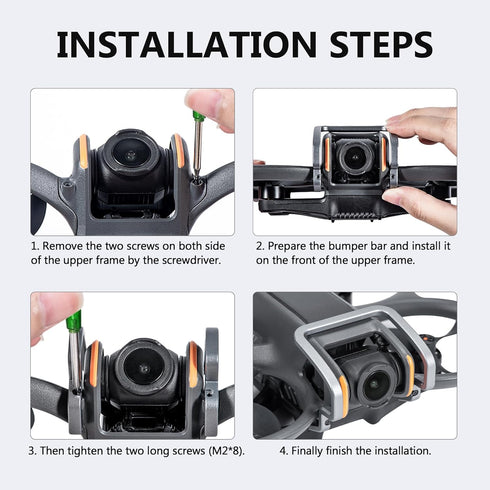 STARTRC Avata 2 Gimbal Bumper Guard for DJI Avata 2 FPV Drone Accessories Lens Safety Bumper PTZ Protect Bar Aluminum Alloy Camera Anti-Collision ...