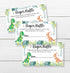 All Ewired Up 50 Dinosaur Diaper Raffle Tickets Diaper Raffle Ticket Lottery Insert Cards Baby Shower Invitations, Supplies and Games for Baby Rev...