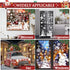 236PCS Christmas Window Clings, 9 Sheets Double-Sided Snowflakes Christmas Window Stickers, Snowman Xmas Decorations Stickers for Glass Window, Re...