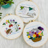 Maydear 3 Pack Embroidery Starter Kit with Pattern, Stamped Cross Stitch Kits for Beginners Adults with Embroidery Hoop and Instructions, Hand Emb...