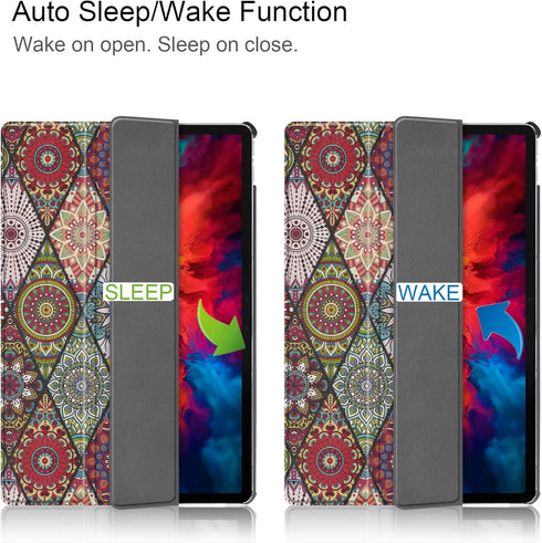 Case for Lenovo Tab P11 Pro, Folding Folio Ultra-Thin Smart PU Leather Stand Case Cover for Lenovo Tab P11 Pro 11.5 Inches TB-J706F Mandala...