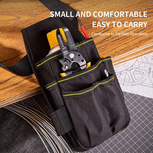 Pocket Tool Belt/Utility Pouch,Portable Practical Canvas Tool Bag With Adjustable Waist Pouch is Suitable for Electricians, Carpenters,Craftsmen,G...