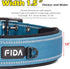 Fida Heavy Duty Dog Collar 1.5” Width, Ultra Soft Neoprene Padded, Adjustable Reflective Nylon Pet Collar with Two Metal Pin Belt Buckle for Extra...