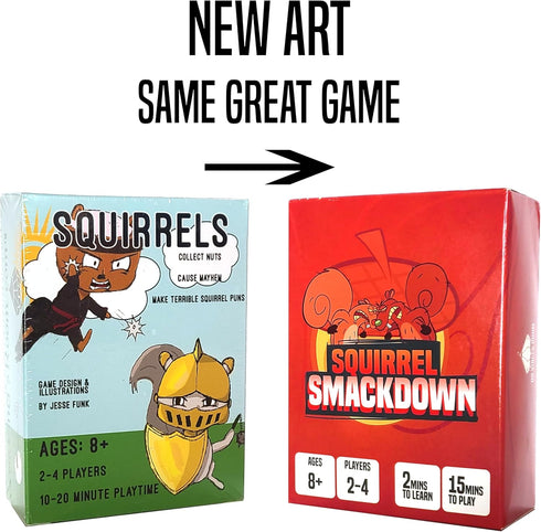 da Vinci's Room Squirrel Smackdown - The Fast Paced Strategy Card Game for 2-4 Players | Card Games for Kids 8, 9, 10, 11, 12, Teens or Adult Fami...