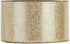 MEEDEE Champagne Gold Ribbon Gold Wired Ribbon 2.5 Inch Metallic Ribbon by 25 Yards Gold Glitter Ribbon for Christmas Tree Champagne Christmas Rib...