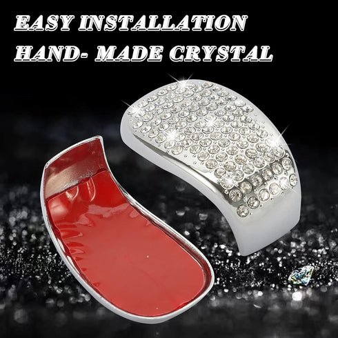 TOMALL Bling Gear Shift Knob Cover Compatible with Honda Civic 11th 2022-2023 for CRV 2023-2024 Diamond Crystal Auto Decorative Accessories for Ca...