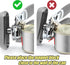 Can Opener, No-Trouble-Lid-Lift Manual Handheld Can Opener with Magnet, Smooth Edge Safe Cut for Beer/Tin/Bottle, Big Turning Knob Anti-Slip Handl...