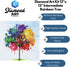 DIAMOND ART BY LEISURE ARTS Diamond Painting Kits for Adults 12"X12" Intermediate Rainbow Tree, Full Drill, Art Kits, Dimond Art, for Adults, Kit...