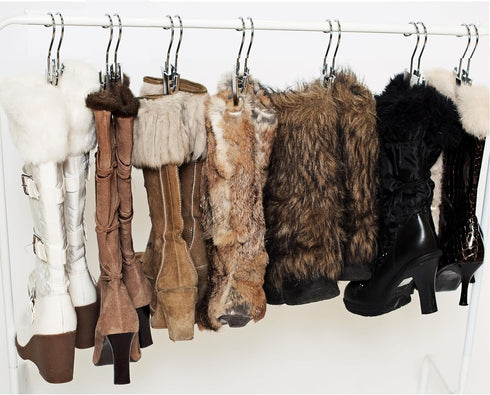 Original Boot Hanger - Shoe Storage Space Saver (Set of 3); Boot Hanger, Holder, Clips, Storage (Silver)...
