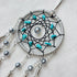 Small Dream Catchers for Cars Rear View Mirror, Handmade Car Charm Pendant Gray Feather and Turquoise Dream Catcher for Car Wall Bedroom Hanging D...