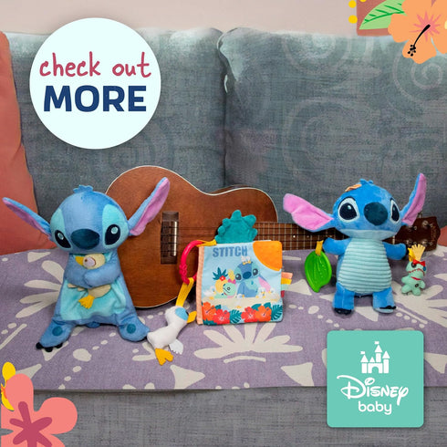 KIDS PREFERRED Disney Baby Lilo and Stitch 12 Inch Stitch Baby Lovey Security Blanket Snuggle Toy Stuffed Animal for Newborn Infants and Babies...