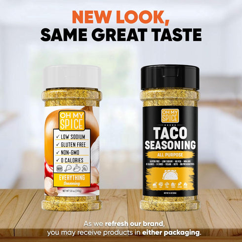 Taco Seasoning Mix All Purpose Blend - Gluten Free & Low Sodium Mexican Seasoning for Taco Tuesday Night. Everything Seasonings for Fajita & Burri...