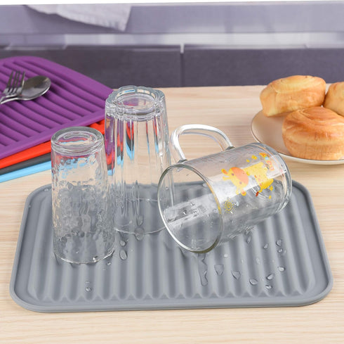 Silicone Trivets for Hot pots and Pans, Trivets for Hot Dishes,Mats for Countertop,Mat Pads Heat Resistant Table Placemats 2 Pack,Size:9x12 Inch, ...