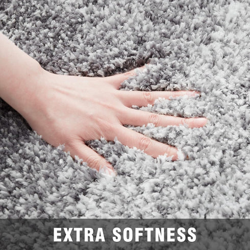 TECHMILLY Super Soft Shaggy Bathroom Rugs, Absorbent Thick Non Slip Microfiber Bath Rugs, Quick Dry Machine Washable Bath Mat for Bathroom Floor, ...