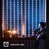 echosari Christmas Curtain Lights Solar Powered 7.9ft x 6ft 144 LED Outdoor Curtain Lights Waterproof with Timer 8 Modes for Christmas Garden Pati...