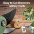 SZHLUX Pruning Shears, Sharp Precision Hand Pruner SK5 Carbon Steel Blades for Garden, Pruning Scissors, 5/8’’ Plant Clippers, Bypass Pruner...