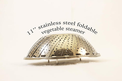 ExcelSteel Foldable Vegetable Steamer, Stainless Steel...