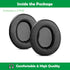 Premium Replacement Earpads Cushions Compatible with Samson CH700 CH-700 Headphones Ear Pads with Softer Protein Leather and Memory Foam...