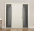 Sun Zero Barrow Energy Efficient Rod Pocket Door Sidelight Curtain Panel, 26" x 72", Gray...