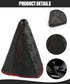 YAKEFLY Canvas Gear Shifter Cover, JDM Style Hyper Fabric Dust Cover & Knob Boot (Black)...