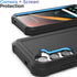 ENCASED Falcon Designed for Samsung Galaxy S24 Plus Case with Tempered Glass Screen Protector, Full Body Protective Phone Case (Black) (S24+)...
