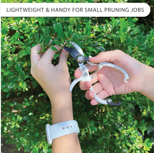 Bypass Pruning Shears Hand Pruner Garden Trimming Scissors Plant Trimmers Herb Snips Flower Clippers Ergonomic Handle Modern Garden Tools...