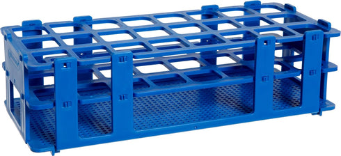 SP Bel-Art No-Wire Test Tube Rack; For 20-25mm Tubes, 24 Places, Blue (F18747-0003)...