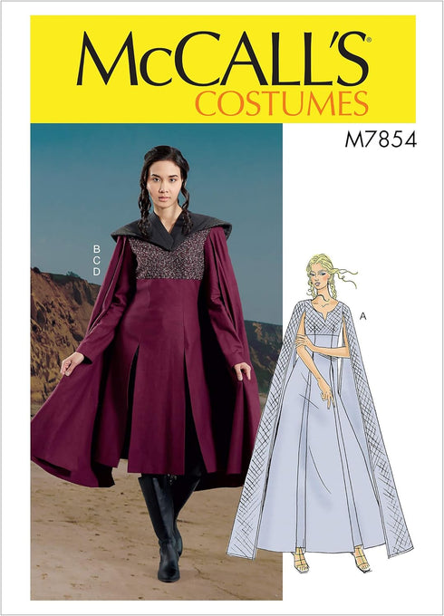 McCall's Women's Fantasy Dress Cosplay Costume, Sizes 14-22 Sewing Pattern...