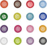 Libiline 100pcs Resin Button Solid Color 4Holes Craft Clothe Sewing Card Making Sweater Shirt (Multi-color, 9/20"(11mm))...