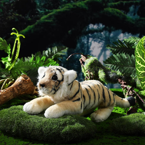 15'' Tiger Stuffed Animal, Stuffed Tiger Leopard Lion Animal Plush Toys Realistic Tiger Plush Gifts Leopard Lion Tiger Pillow Jungle Stuffed Anima...