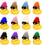 12 Set Mini Ducks with Mini Hats Necklace and Sunglasses Bath Duck Toy for Baby Shower Birthday Swimming Party Gift Favor Decorations...