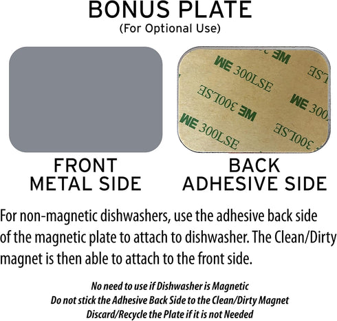 Brothers Bench Blue & Gray Dishwasher Magnet Clean Dirty Sign, Clean Dirty Magnet for Dishwasher, Universal Dishwasher Refrigerator Magnet for Kit...