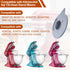 Mixer Bowl Cover for KitchenAid Tilt-Head Stand Mixer 5 Quart Glass Bowl, K5GB Mixer Splash Guard with Ingredient Pouring Window, Mixer Accessorie...