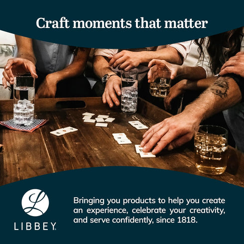 Libbey Flare Tumbler and Rocks Glasses Set, Stylish Lead-Free Drinking Glasses Set of 16, Versatile Dishwasher Safe Kitchen Glassware Set for Part...