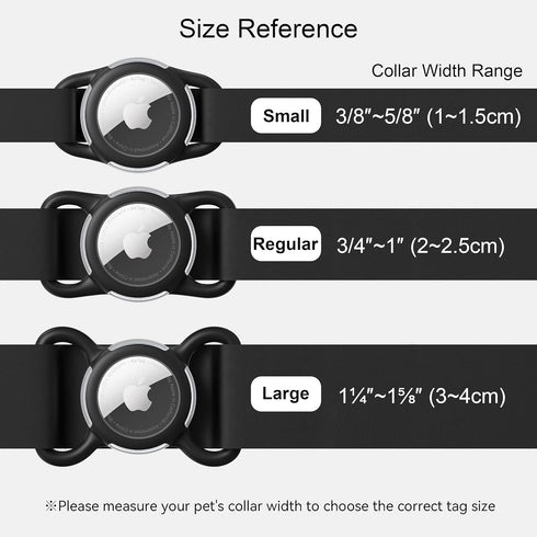 Waterproof Airtag Dog Collar Holder, Silicone & ABS Airtag Holder for Dog & Cat Collars, Ultra-Durable, Lightweight and Protective Airtag Case (Ro...