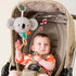 Taf Toys Soothing Musical Pulldown Toy with Multi-textures & Wooden Teether, Attaches to Crib, Stroller and Car Seat, Develop Baby’s Senses and Co...