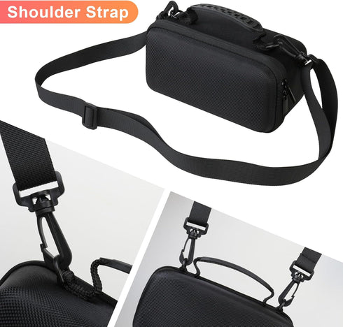 BOVKE Carrying Case for Bushnell Wingman View Golf GPS Speaker, Wingman View Travel Bag with Shoulder Strap and Extra Mesh Pocket for Charging Cor...