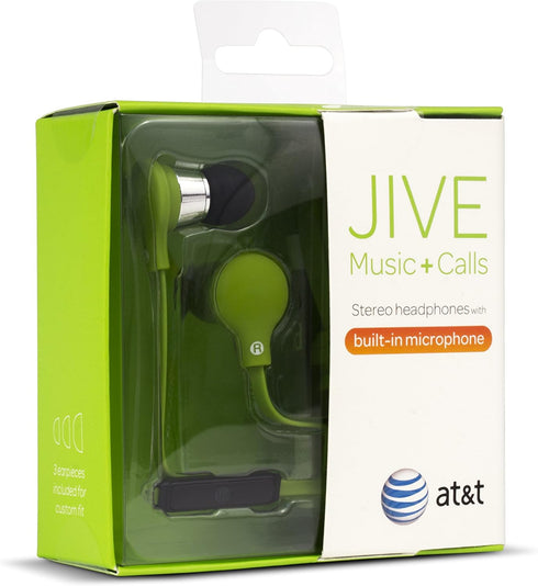 AT&T Jive Music + Calls Stereo Headphones - Green (EBM01)...
