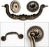 6 Pack Drop Drawer Handles, 3-3/4 Inch Hole Center Bail Cabinet Pull Handles Vintage Dresser Drawer Handle, Yellow Bronze...