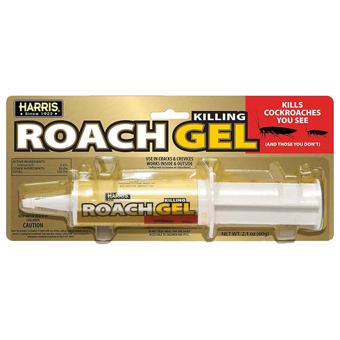 Harris Roach Gel, Ready to Use Cockroach Killer for Indoor and Outdoors, Extra Large Size 60g...