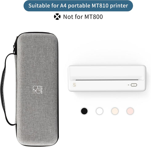 HPRT Portable Carry Case Compatible Pooolitech MT810 Portable Printers Waterproof Shockproof Scratch Resistant Compact Lightweight...
