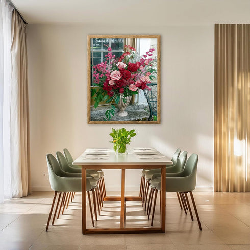 Posterizer 1 pcs-Valentine’s bouquet of your favorite flowers cute poster -3-Floral & Botanical Art-Romantic Art-Gift for Couples boyfriend girlfr...