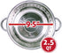 Rust Proof Stainless Steel Kitchen Colander for Straining, Steaming, Draining & Rinsing (9.25- Inch)...