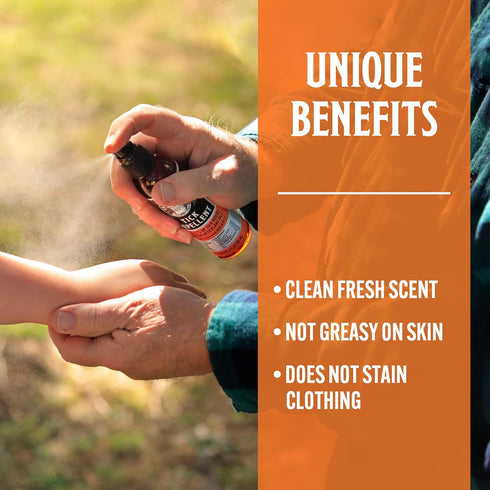 Grandpa Gus's Natural Tick Repellent Spray, Up to 8 Hours Time-Release Plant-Based Actives, Non-Greasy, No Stains, No DEET, 4 oz (Pack of 2)...